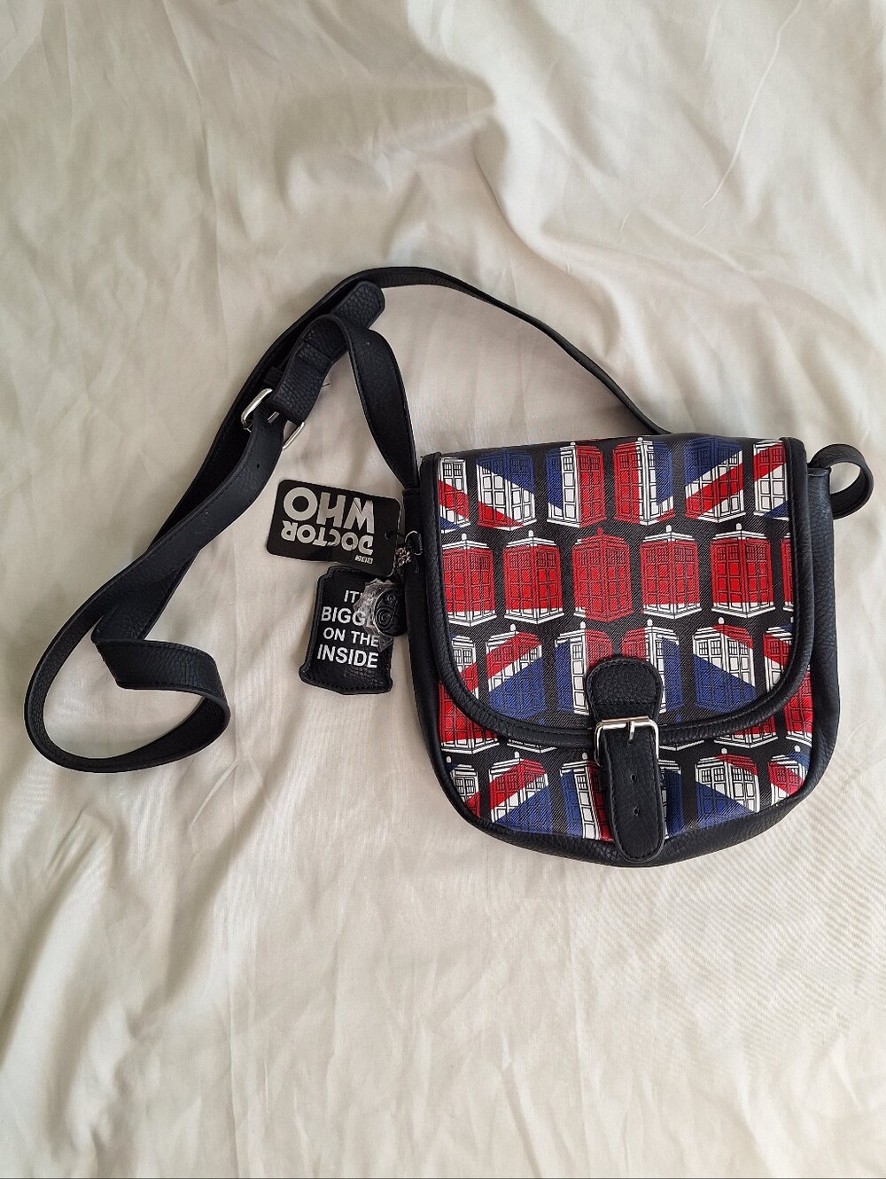 NWT Doctor Who Colorful Crossbody Bag with Adjustable Strap